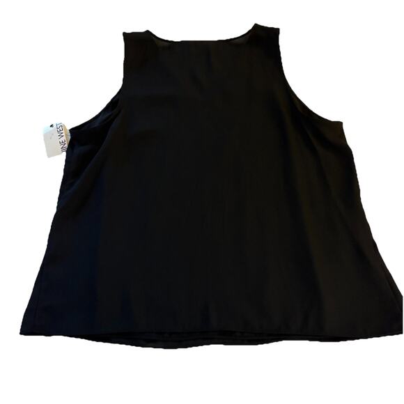 NWT Nine West Women’s V-neck Sleeveless Lined Blouse Tank Plus Size 0X - Picture 4 of 12